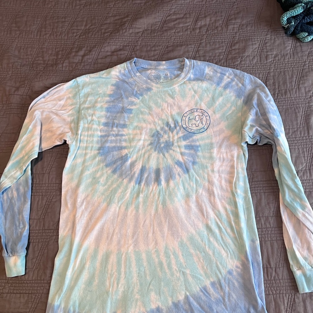 Puppy Logo Tie-Dye Long Sleeve Tee